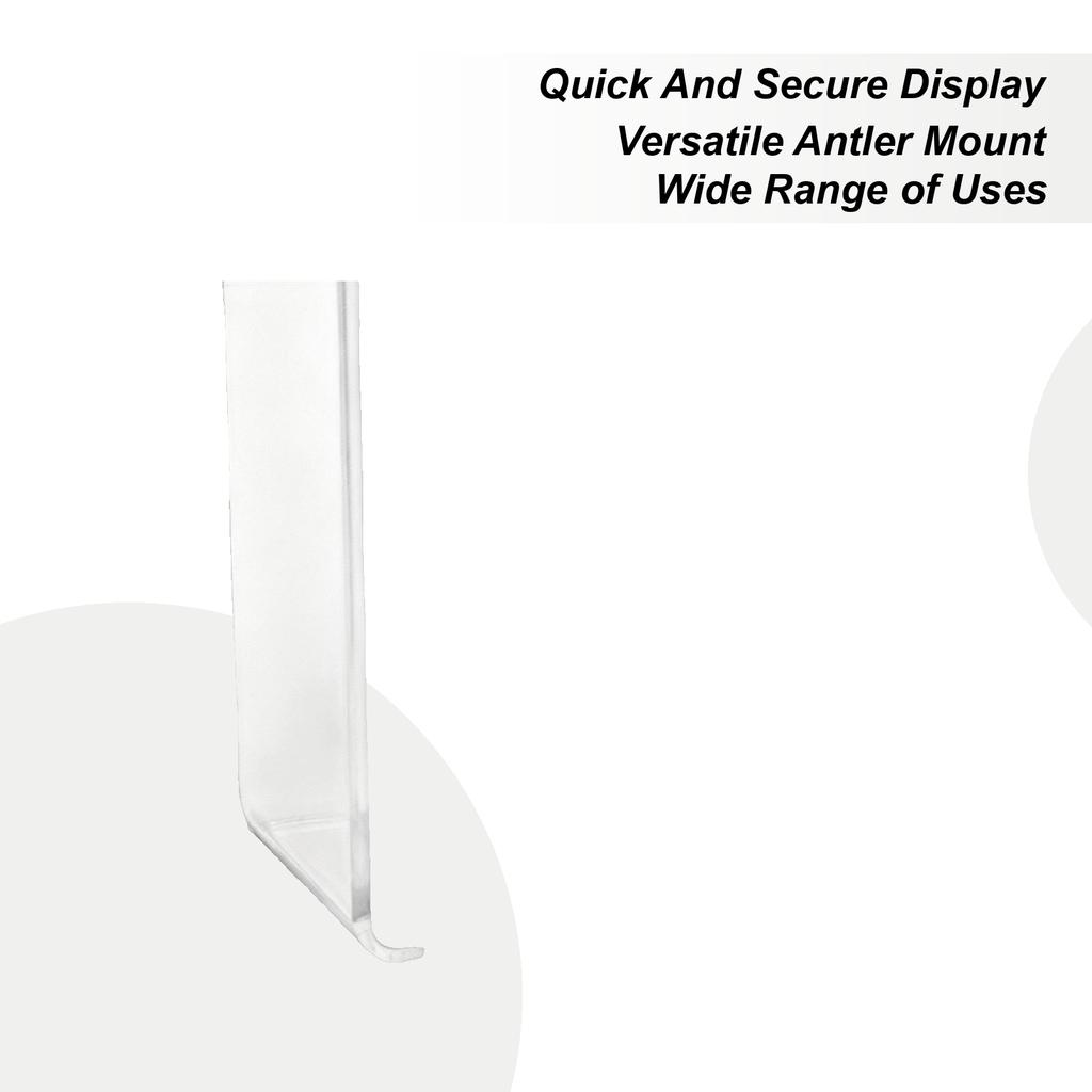 Antler Mount 4-Piece Shelf Holder Organizer Acrylic Display Stands For Tabletop Wall Collection Desk Room Christmas Craft Show