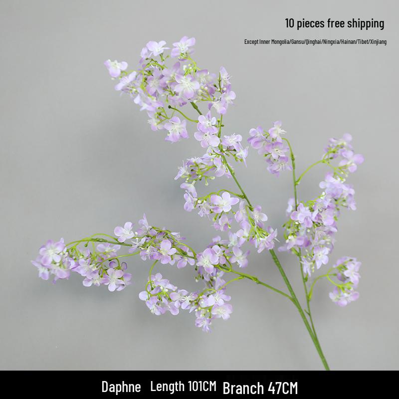 Purple Floral Wedding Arrangement - Silk Hydrangea, Rose, Bamboo Leaves & Grass for Flower Arches