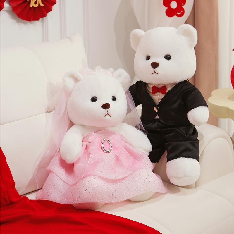 Wedding Bear Wedding Teddy Bear Doll Wedding Room Wedding Scatters Small Dolls Interactive In Wedding Scene