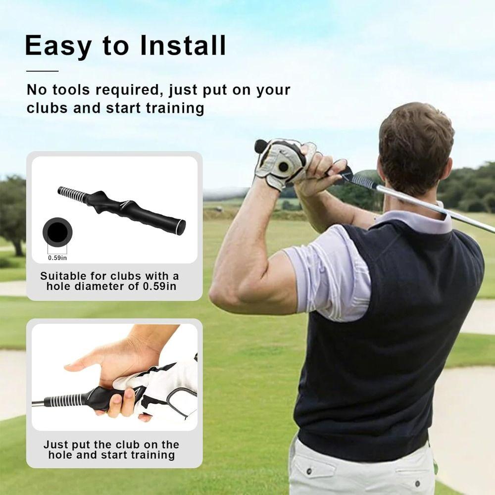 Left-Handed Golf Club Grip Black Golf  Trainer Grip New Non-slip Grip  Children Teenagers