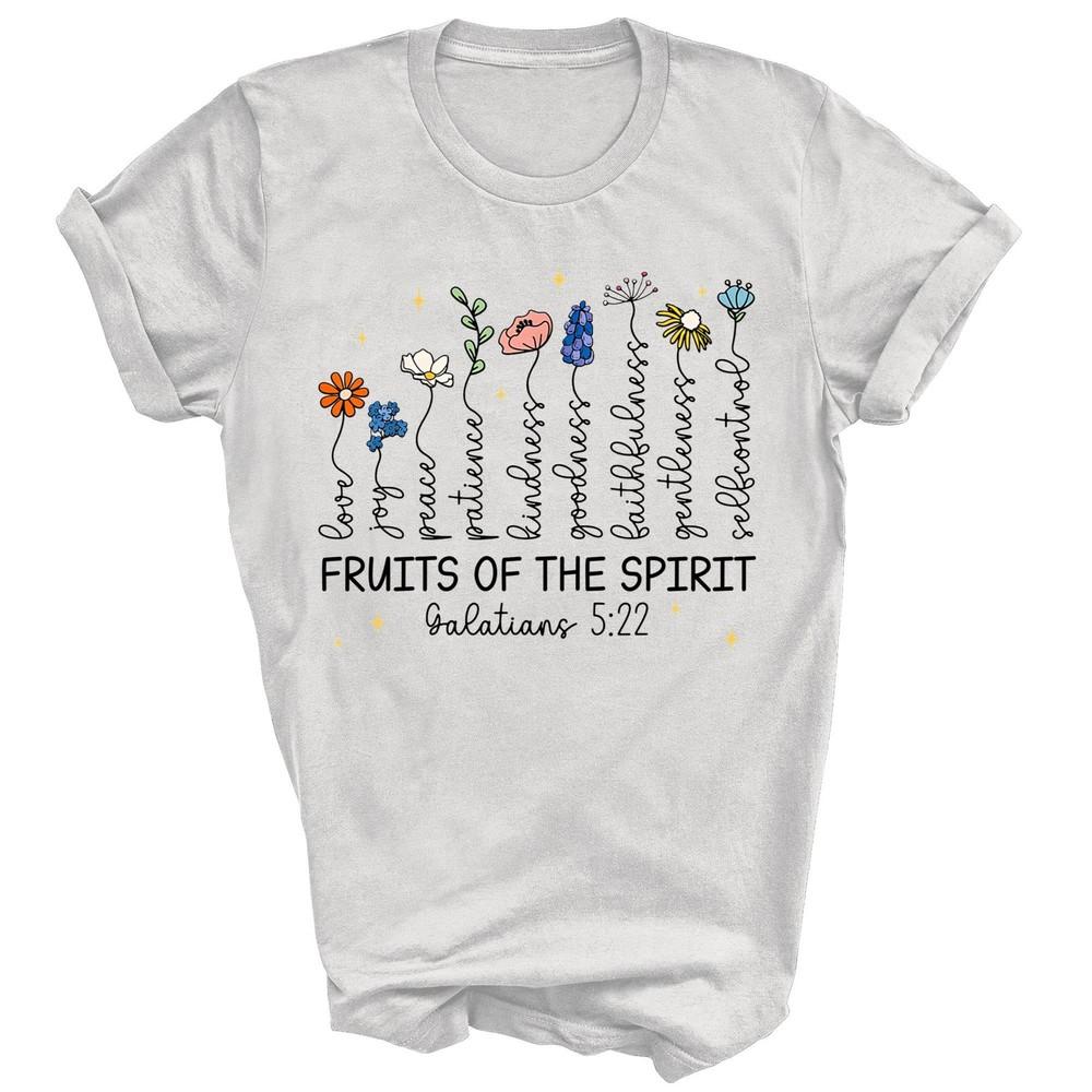 

The Fruits Of The Spirit Christian Wildflowers Unisex Shirt Gift 3XL