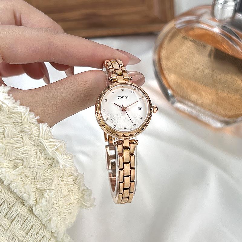 Niche High-End Sense Alloy Watch, Student Party, Exquisite Chinese Style Quartz Watch, Women'S Waterproof Bracelet Watch