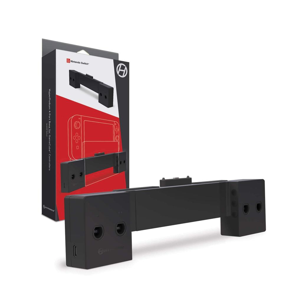 Hyperkin HyperPodium Controller Base for Nintendo Connects Up To Four GameCube Controllers 4-Port Switch®,