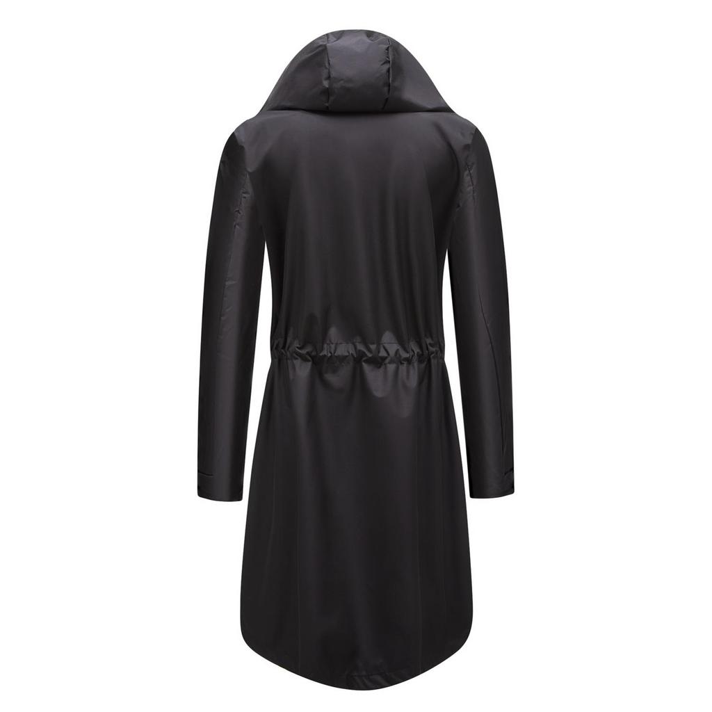 Women's Fashion Casual Solid Color Print Spring Autumn Long Sleeve Hooded Jackets & Coats