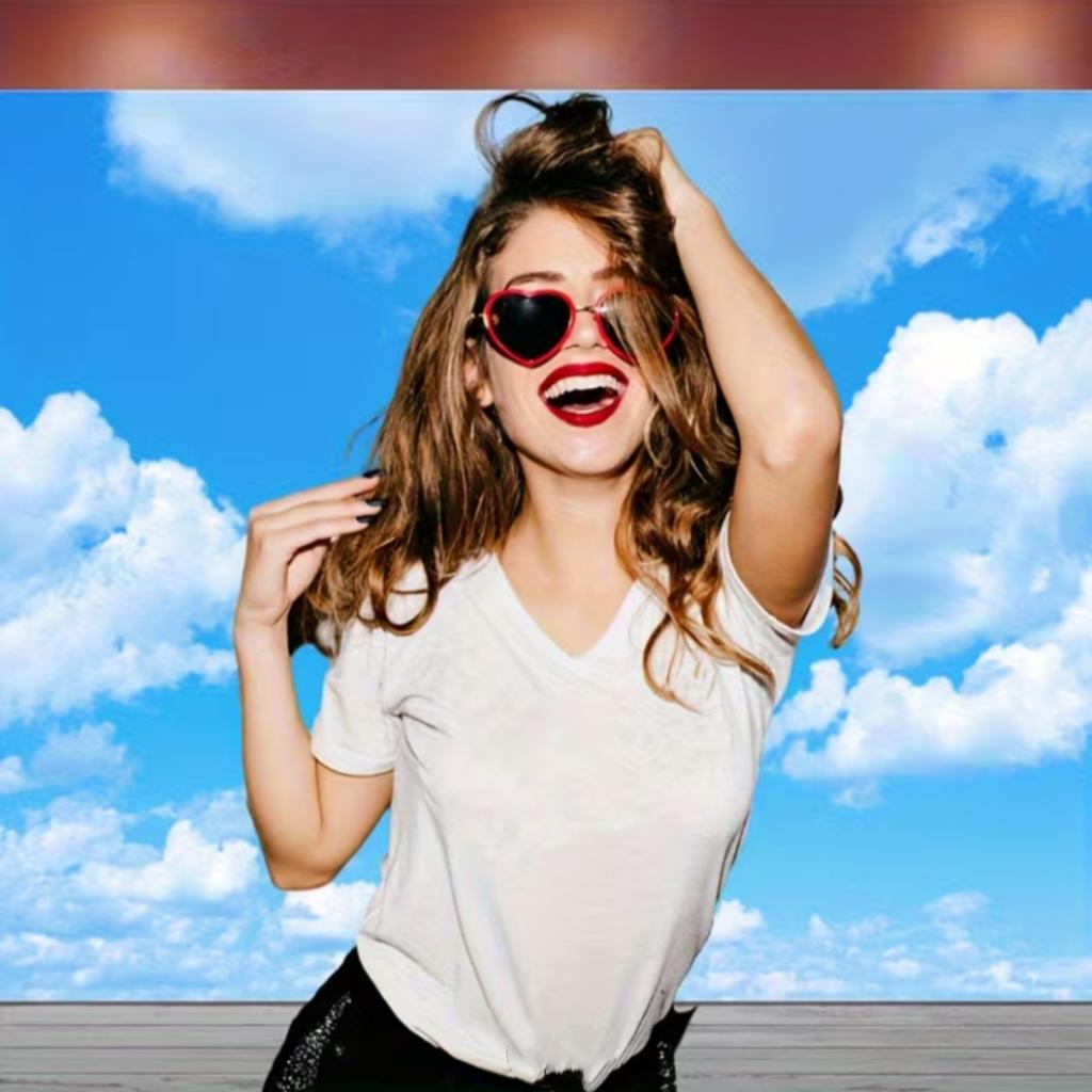 Blue Sky White Cloud Background Natural Landscape Home Party Decoration Backdrop Portrait Photography Banner Baby Shower Props