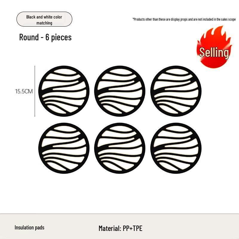 UFORU Anti-slip Heat Resistant Coaster Set