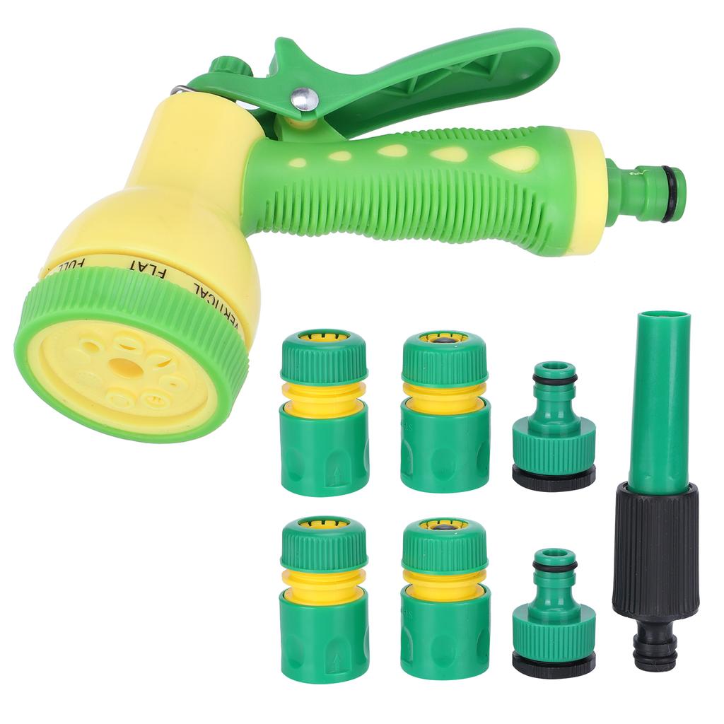 Garten Sprühgerät Set mit 8 Sprühmodi Hochdruck Sprinkler zum Bewässern Autowaschen