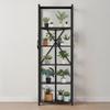 6-Tier Foldable Storage Shelf with Wheels 24 x 12 x 72-inch Metal Shelving