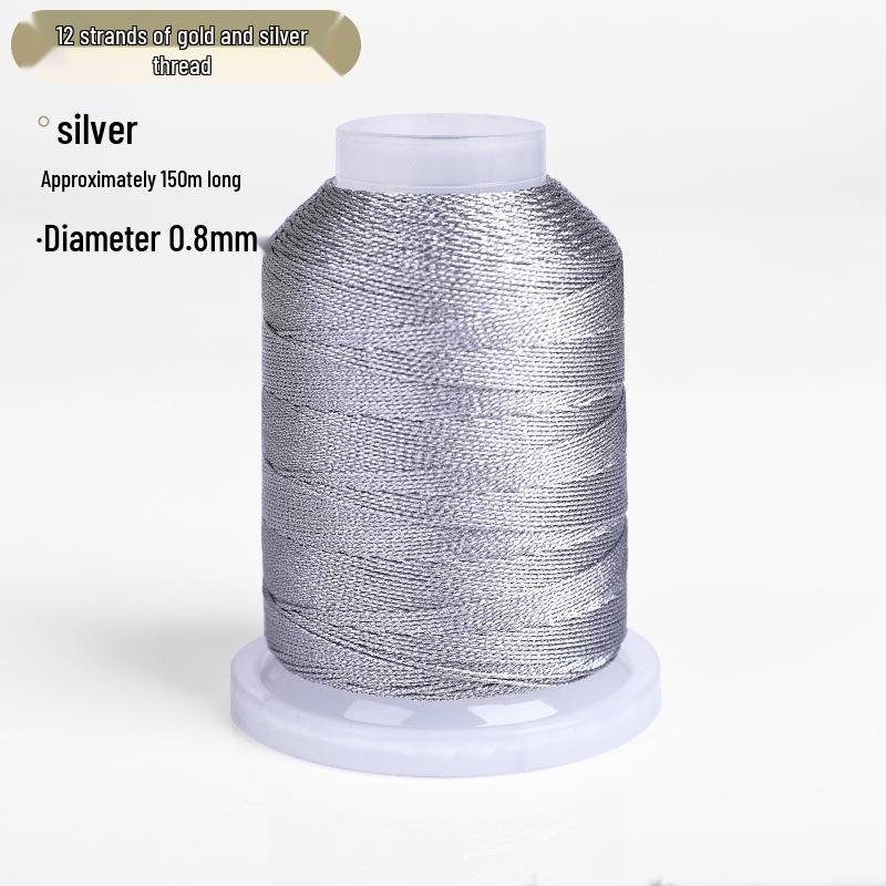 Gold & Silver Thread Bundle: 369 Strands for Weaving, Crafting, Jewelry & DIY Projects