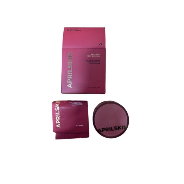 Aprilskin Hero Cushion Set (Main + Refill) - #21 Light Beige 1er