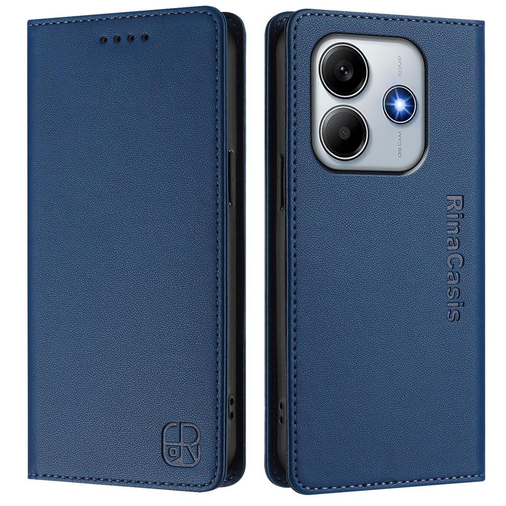 Pentru Xiaomi Poco M7 Pro 5G Husă din Piele RINACASIS RC01 Acoperire Telefon cu Portofel cu Blocare RFID Suport