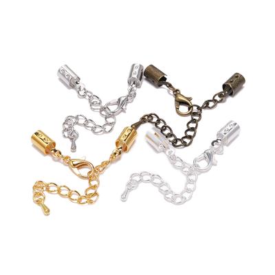 10 stks/partij 5mm Koord Clips Eindkappen met Kreeft Sluitingen Ketting Fit Ronde Lederen Koord Connectors voor Sieraden Maken Benodigdheden DIY