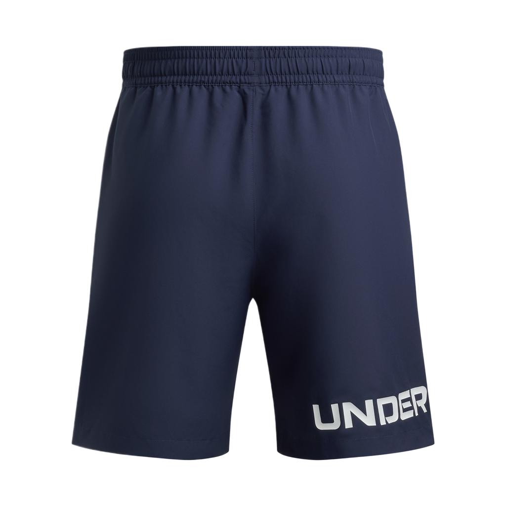 Under Armour Stylish Comfortable Trendy Minimalist Solid Color Letter Sports Shorts Men Shorts Navy-Blue 6007561-410