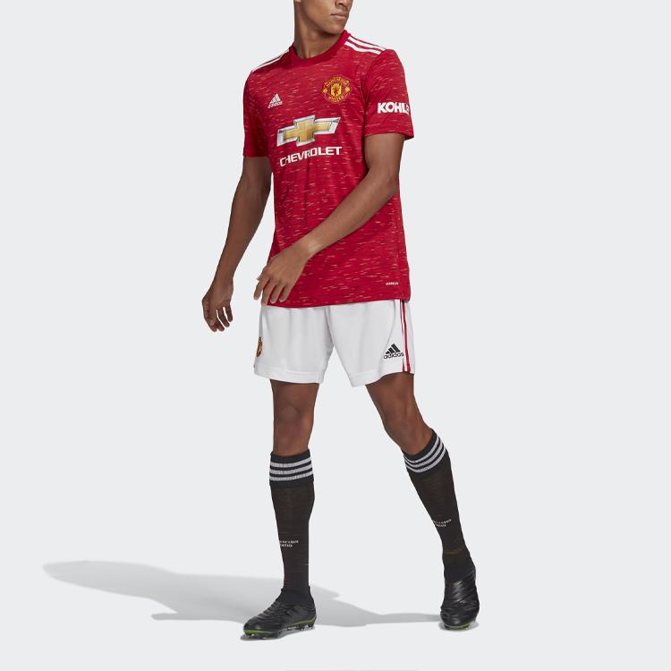 Adidas Mufc Home Elastic Waist Football Shorts Men Shorts White FM4289