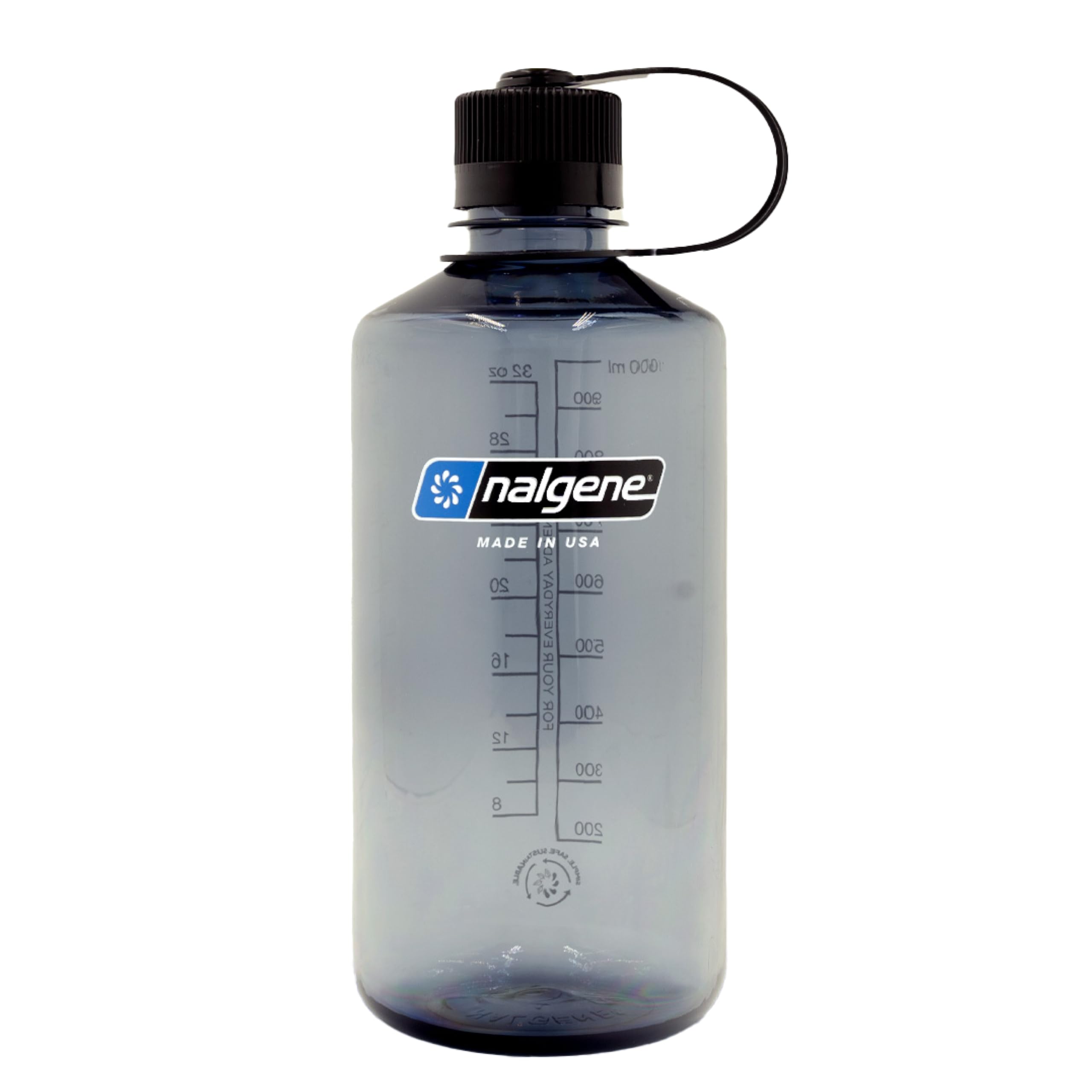 

Nalgene Узкое горлышко Tritan Renew 1.0л серый