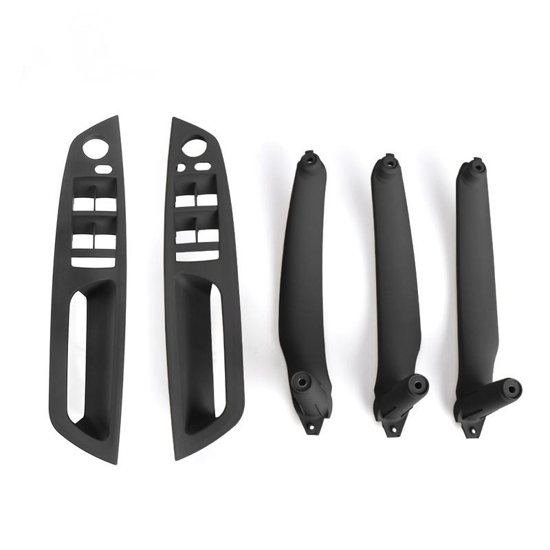 4Pcs Car Interior Door Handle Inner Panel Pull Trim Cover Handle Set Armrest Replacement For BMW E70 E71 E72 X5 X6 LHD RHD