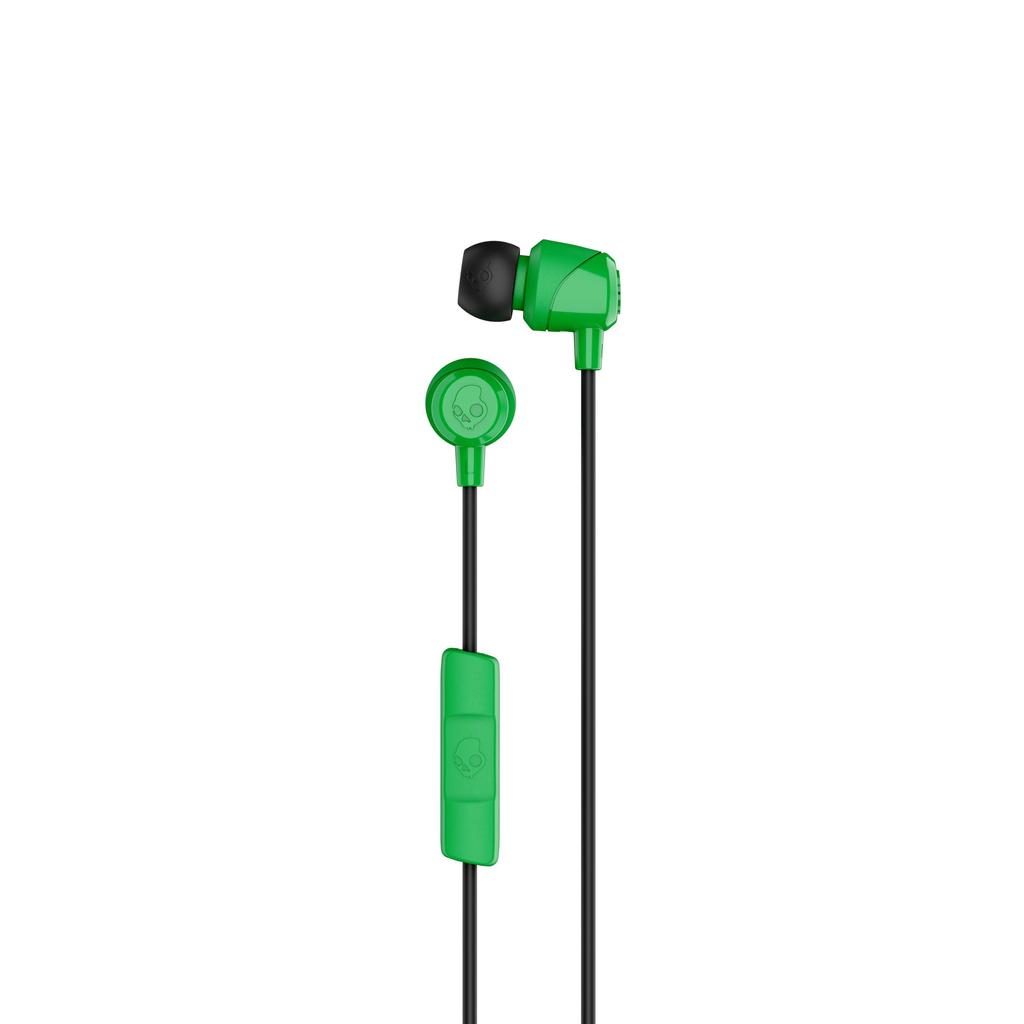 SkullCandy JIB Green control and microphone Canal earphones S2DUY-L102 [Remote compatible]