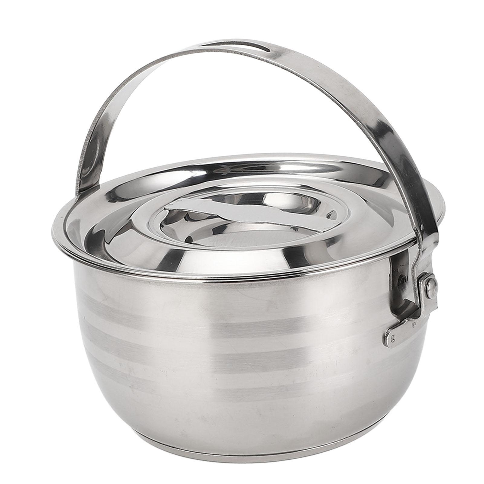 

Lard Oil Basin with Lid and Handle Stainless Steel Multifunctional Large Capacity Lard Oil Storage Container for Home Kitchen