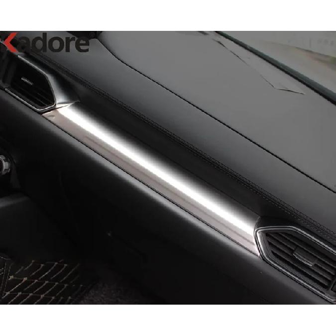 For Mazda CX5 CX-5 KF CX-8 2017-  2024 Carbon Fiber Car Center Console Dashboard Panel Cover Trim Interior Accessories