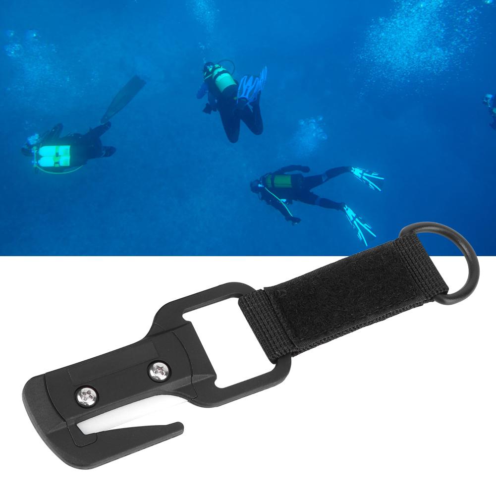 Portable Diving Underwater Ceramics Wire Line Cutter Cut Knife with Storage Bag