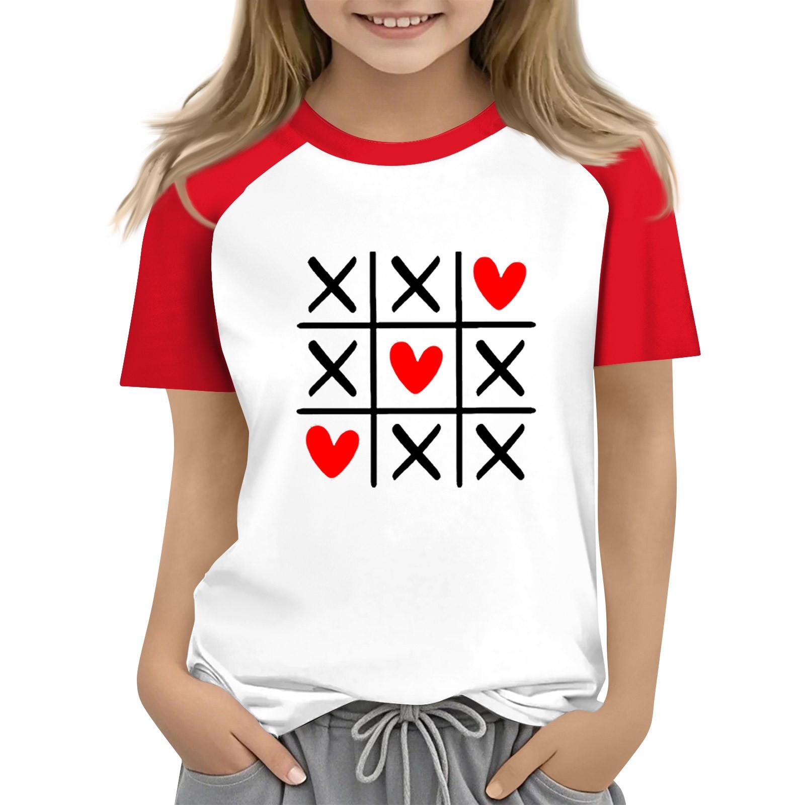 

Топы для девочек 4-16 лет с круглым вырезом и коротким рукавом, модные топы 110