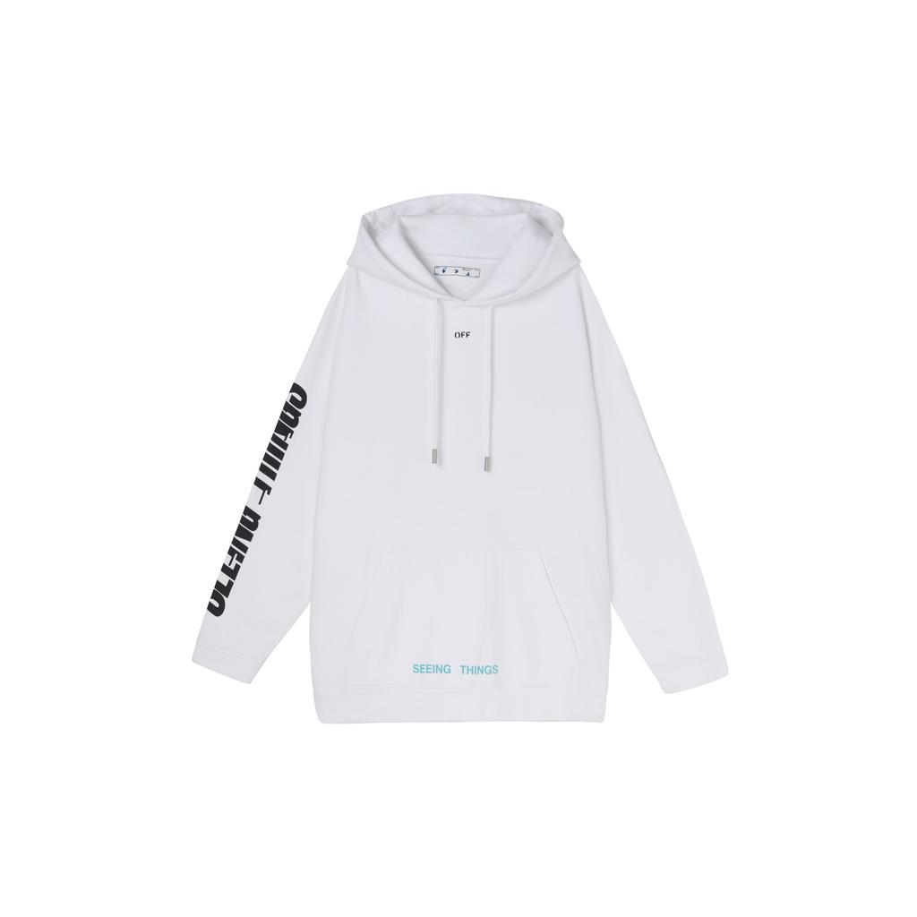 Off-White Photocopy Over Hoodie White Men Streetwear OMBB009G20JER0020188