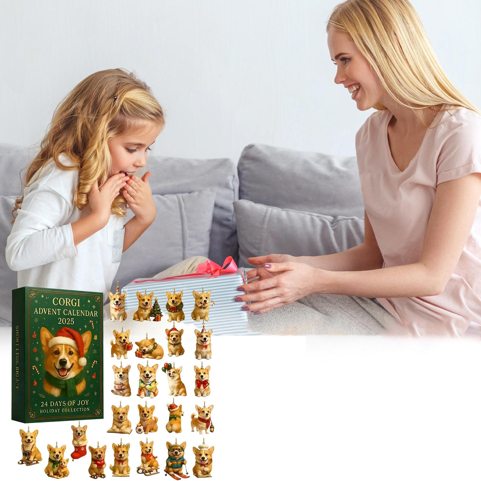 

2D Плоский Акриловый Мистери Бокс 24 шт. Подвеска с Коробкой в Виде Самолета Забавный Рождественский Календарь Обратного Отсчета One Size