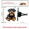 2D Flat Big-dog Car Vent Clip Decorative Diffuser (fragrance Not Included), Car Interior Decoration, Aromatherapy Clip, Ideal for Holiday Gifts