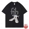 Funny Fish In Shoes TShirt Weird Humor Graphic Tee Cute Sarcastic Novelty Short Sleeve Top for UnisexWomen