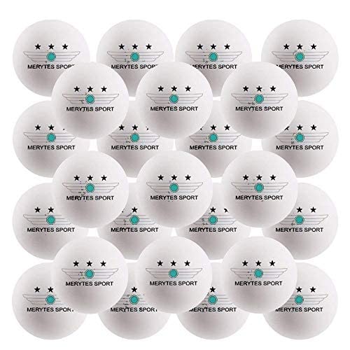 Merytes 120-Pack Professional Match-Grade Three-Star Table Tennis Balls, 40mm