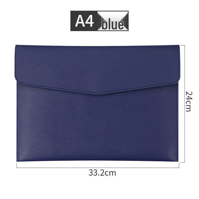 A4 Leather Magnetic File Bag with Custom Logo Options - Business Document Envelope Design in Multiple Specifications