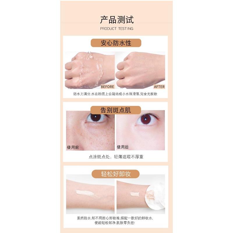 High Definition Clear Concealer Cream Waterproof Sweatproof Cover Spots Acne Dark Circles For Women