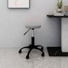 Vidaxl Swivel Office Chair, Light Gray, Upholstered In Velvet