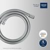 Flexible de douche - GROHE - 22114000 - 1,25 m - Chromé - VitalioFlex Trend