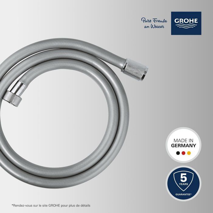 Flexible de douche - GROHE - 22114000 - 1,25 m - Chromé - VitalioFlex Trend