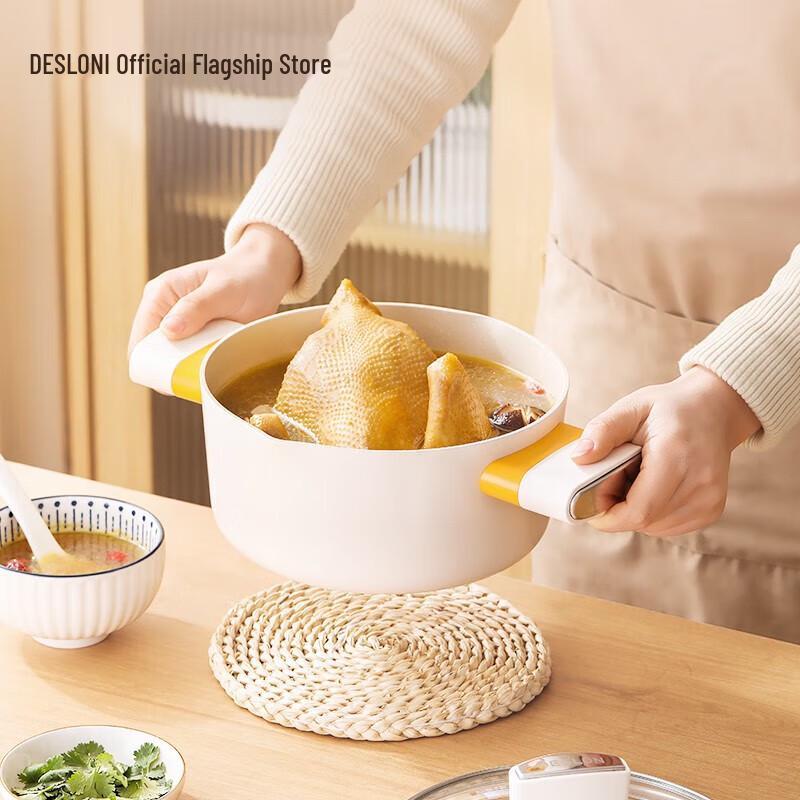 Dessini Silver Moon Maifan Stone Non-Stick Soup Pot
