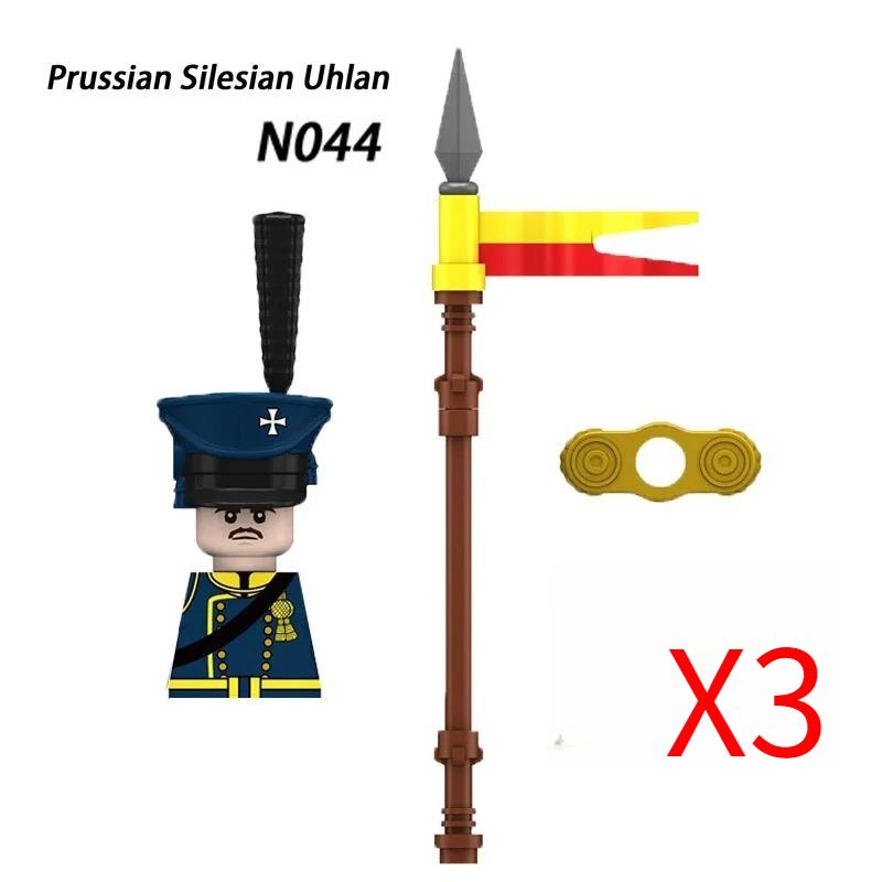 MOC Militar Medieval Guerra Napoleônica Blocos de Construção Exército Britânico Francês Infantaria Cavalaria Figura de Soldado Brinquedo de Peças