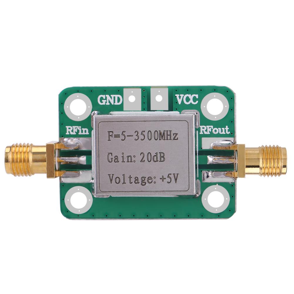 Ham Radio Module LNA 5-3500MHz 20dB Gain Broadband Low Noise RF Amplifier With Shielding Shell Low Noise Amplifier RF Amplifier