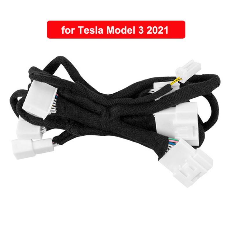 Tesla Model 3-ისთვის 2017-2023 ინტერიერის მოდიფიკაცია აუდიო აქტივაცია განახლება 8 ლიტრი 14 მანქანის დინამიკი საკაბელო მუსიკა მანქანის აქსესუარები