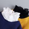 Fashionable Cotton Lace False Collar Shirt, Women's Detachable Collar Shirt, False Tie, Lapel Shirt Top
