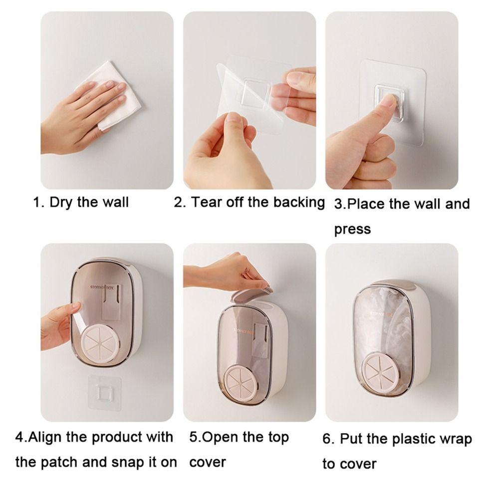 Punch-Free Food Covers Storage Box Wall Mounted Disposable Food Cover Storage Box  for Home