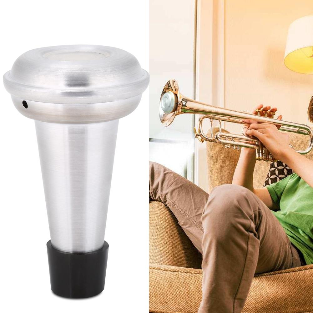 Aluminiumlegering & Gummi Övningsdämpare för Trumpet Bleckblåsinstrument Musikalisk Instrumentdel Tillbehör