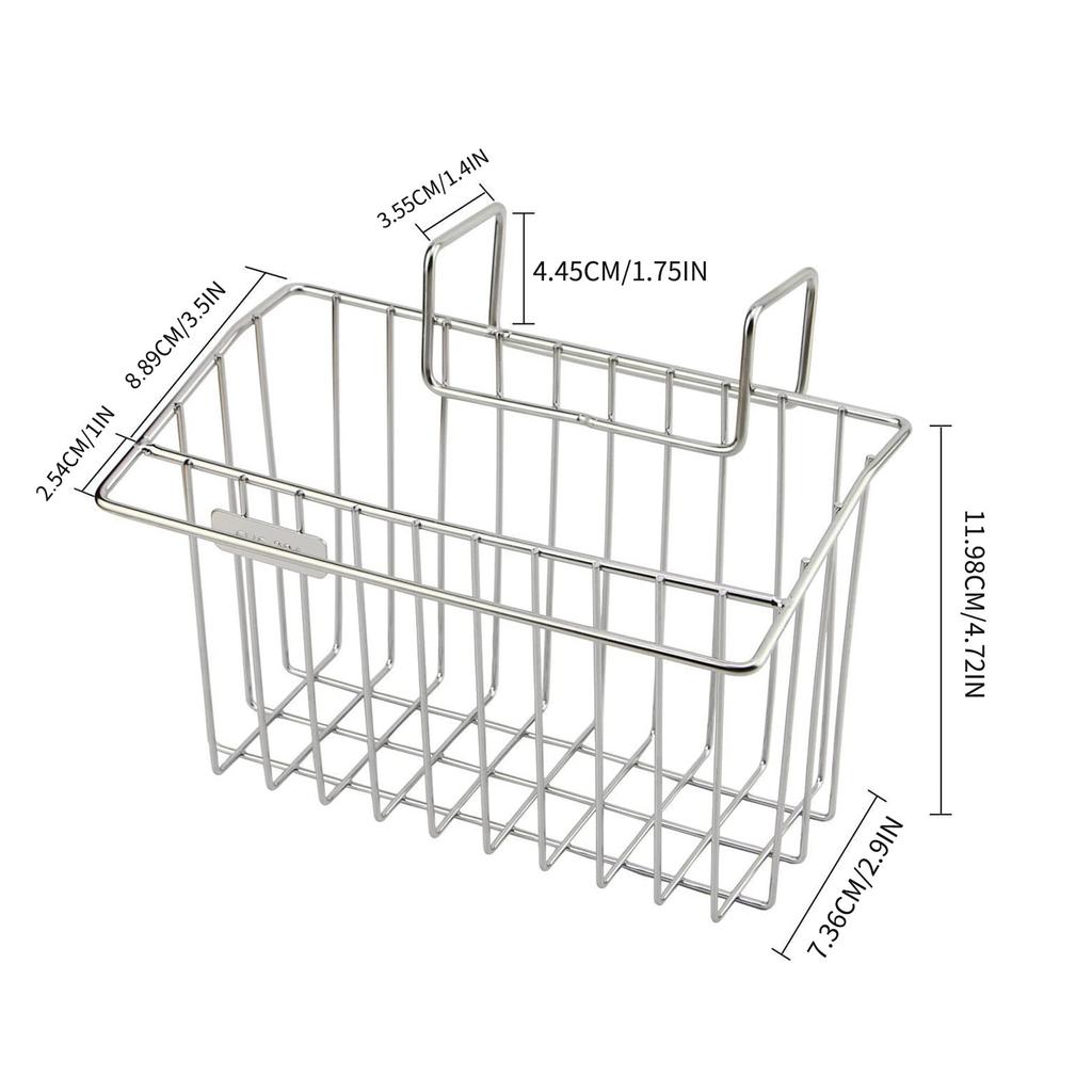 SUS 304 Stainless Steel Kitchen Shelf Dishwashing Liquid Hanging Basket