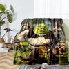 Shrek Theme Printed Blanket - Perfect for Couch, Bed, Travel & Outdoor Use | Machine Washable, Cozy & Durable.