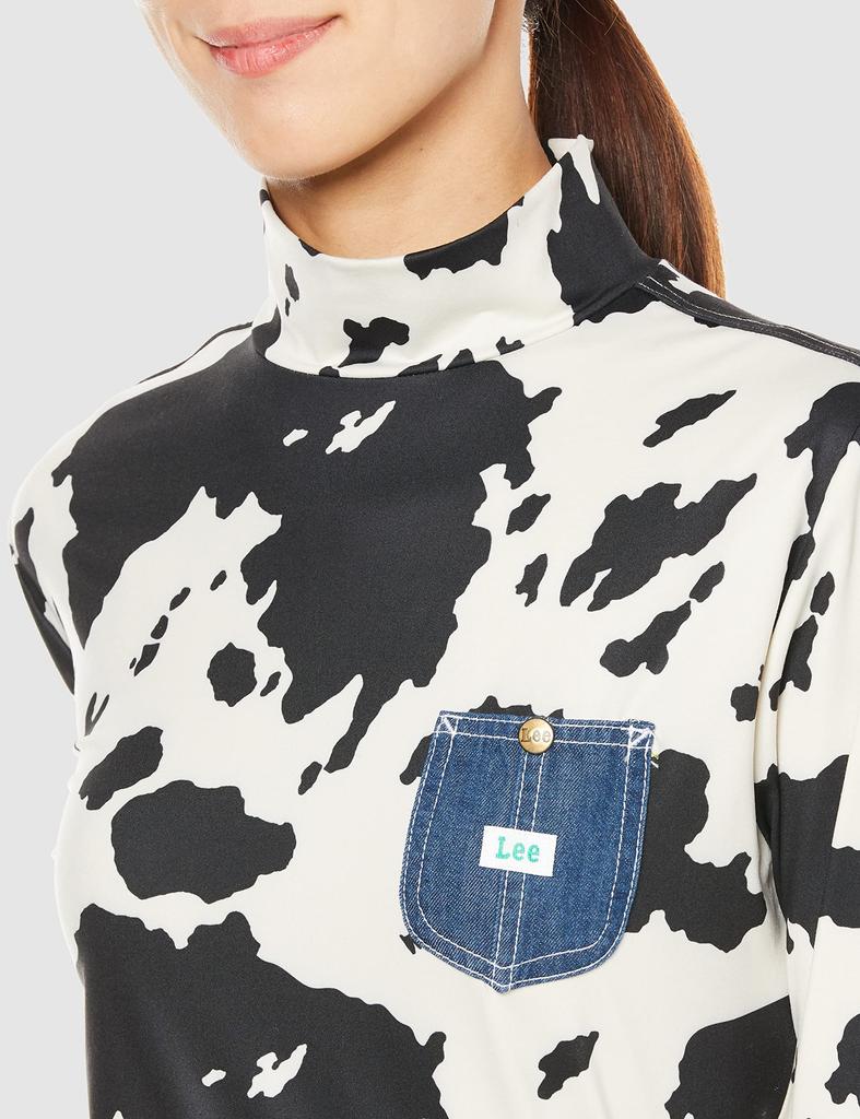 Lee PLAY MOCKNECK TEE COW M Women's T-Shirt