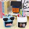 1pc Sunglasses Stand, Stylish Pen Holder, Cute Desktop Storage, Multifunctional Stand, Large Capacity Office Storage Box