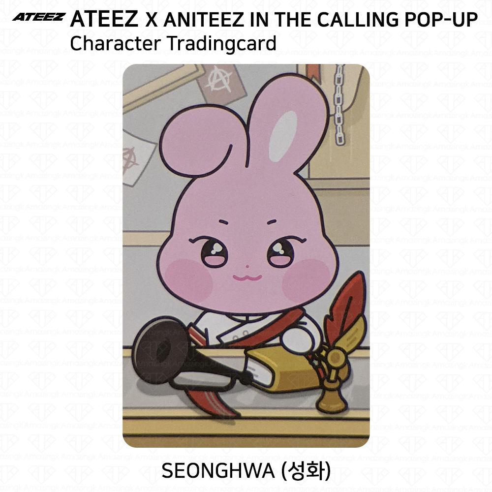 ATEEZ X ANITEEZ IN THE CALLING POP-UP Unitate Carte de Colecție MD KPOP K-POP Seonghwa