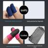 Anti-Slip Silver Fiber Mobile Game Finger Cots - Sensitive, Breathable, Double-Piece for Gaming