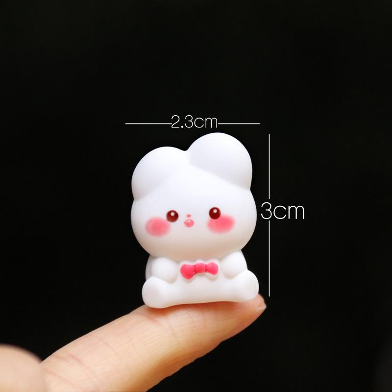 Adorable White Rabbit Figurine Blind Box - Cute Gift & Micro Landscape Decor