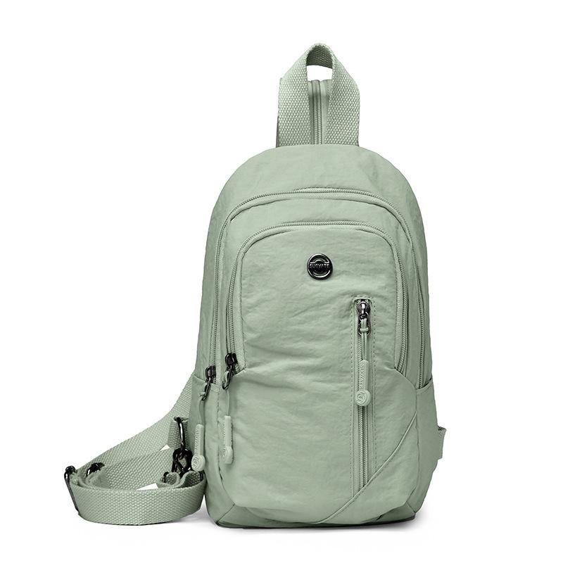 Brusttasche Leichte wasserabweisende Nylon-Tasche Umhängetasche Handtasche Multifunktionaler Damen-Rucksack